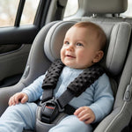Pro Goleem Car Seat Strap Covers for Babies Soft Car Seat Strap Shoulder Pads for All Car Seats, Stroller, Pushcar, Black