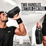 Under Armour Insulated Water Bottle with Handle & Fence Hook, Half Gallon Sports Water Jug, Leak-Resistant & BPA-Free for Baseball, Football & Gym - Black/Black, 64oz