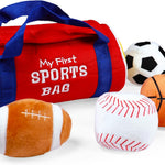 GUND Baby My First Sports Bag 5-Piece Sensory Plush Toy Playset for Babies