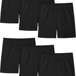 Resinta 6 pack girls bike shorts under dress dance cartwheel shorts for toddler kids summer clothes multicolor