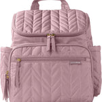 Skip Hop Diaper Bag Backpack: Forma, Multi-Function Baby Travel Bag with Changing Pad & Stroller Attachment, Sage