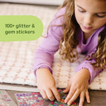 Melissa & Doug Design-Your-Own Bracelets with 100+ Sparkle Gems & Glitter Stickers for Kids, Ages 4+