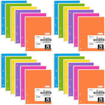 Mead Spiral Notebook, 6 Pack, 1 Subject, College Ruled Paper, 7-1/2" x 10-1/2", 70 Sheets per Notebook, Assorted Bright Colors (830050-ECM)