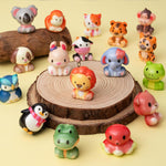 DMIGHT 24PCS Safari Animal Squishy Toys for Kids' Parties, Classroom Rewards, and Goodie Bags