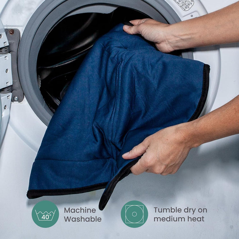 Lynmark® Potty Training Car Seat Protector Cover - Pee Protector, 1 Pk Navy | Waterproof Piddle Pads for Toddlers & Baby Universal Carseat - Washable Liner Mat for Spills, Nappy Leaks, Accidents