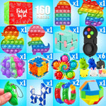 Fidget Toys, 160 Pack Party Favors for Kids 8-12 4-8, Sensory Toys Bulk Autism Autistic, Treasure Box Toys for Classroom, Stocking Stuffers, Goodie Bag Stuffers, Christmas Birthday Gifts Prizes