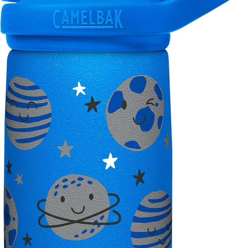 CamelBak Eddy+ Kids Insulated Stainless Steel Water Bottle with Bite Valve Straw, Leak‑Resistant Design for Everyday Hydration, 12oz, Biking Dogs