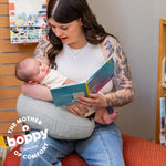 Boppy Anywhere Travel Nursing Pillow - Compact, Ergonomic Bottle & Breastfeeding Pillow with Snap & Loop Hanging Closure and Firm Hypoallergenic Fill, Baby Safety Alliance Verified
