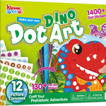 Klever Kits Dot Art Kit for Kids, No Mess Sticker for Kids 3-7, Craft Kits, DIY Creative Activity, Travel Toy, Birthday Presents for Boys Girls (Unicorns & Princess)