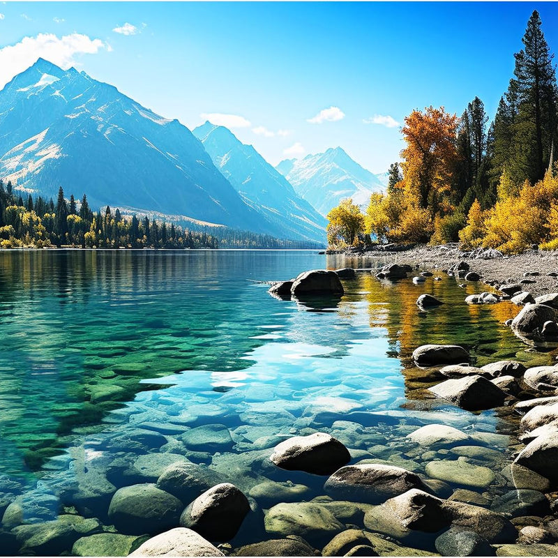 VOLUVOLU 500 Piece Puzzle for Adults, Jigsaw Puzzle,Glacier Park Jigsaw Puzzles 500 Pieces Birthday Party for Family Adults Funny Puzzle