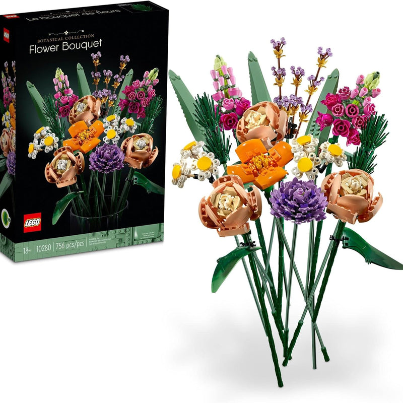 LEGO Artificial Flower Bouquet Building Set, Ages 18+, Small Fake Flowers for Home Decoration, Gift for Birthdays, 10280