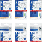 STAEDTLER Norica #2 HB Wood-Cased Pencil Set: 18 Pre-Sharpened Graphite Pencils with 1 Eraser & 1 Sharpener, Break-Resistant Lead, For Writing & Drawing, Blue, Ideal for Classroom, Home & Office