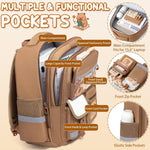 Fimibuke Capybara Backpack for School Girls, 30PCS Capybara Toddler School Supplies Stationery Set with Bookbag Pencil Case Pens Pencils Notebook for Back to School Kindergarten Elementary Student