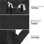 ZORFIN 26L Black Backpack for College, and Travel: Water Resistant Bookbag