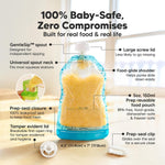 12-Pack Reusable Baby Food Pouches Refillable, 5oz, BPA-Free (Little Zoo) | Dishwasher-safe, Freezer-safe Reusable Pouches for Toddlers, Kids Squeezable Yogurt, Apple Sauce, Baby Fruit Puree Container