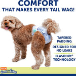 Hartz Disposable Dog Diapers, Size M 32 count, Comfortable & Secure Fit, Easy to Put On | Comfortable & Secure Fit, Easy to Put On, Super Absorbent, Breathable Material, Adjustable Tail Hole, Male & Female Diaper