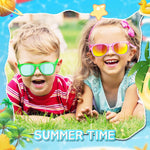 GKTZ Kids Sunglasses Party Favors - Neon Sunglasses with UV 400 Protection for Kids