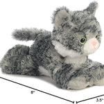 Aurora® Adorable Mini Flopsie™ Lily™ Stuffed Animal - Playful Ease - Timeless Companions - Gray 8 Inches