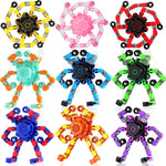 9PCS Transformable Fidget Spinners, Sensory Fidget Deformable Chain DIY Robot Spinner Sensory for Boys, Fidget Toys for Party Favors Travel Toys