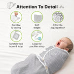 KeaBabies 3-Pack Organic Baby Swaddles for Newborns, Infant (Nordic, 0-3M) | Baby Girls, Boys, Soft Organic Cotton, Newborn Swaddle Sleep Sack, Nursery Swaddling Blankets