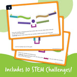 Learning Resources Tumble Trax Magnetic Marble Run STEM Toy for Kids 4-8 with Marbles and Track Pieces