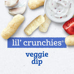 Gerber Stage 3 Veggie Dip Lil Crunchies Snack, 1.48 Oz, 6 Pack