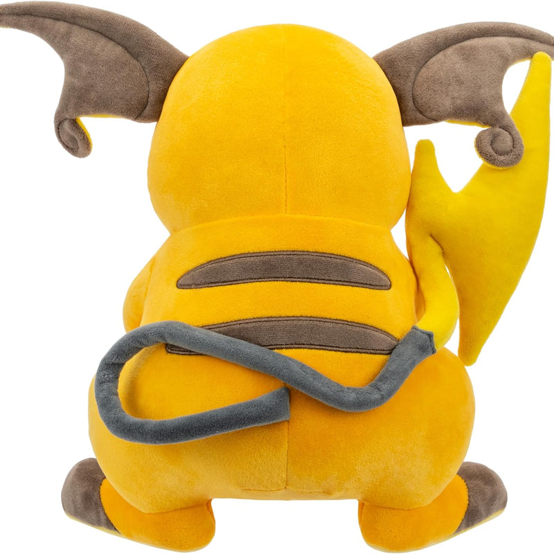 Pokemon 12" Large Raichu Plush - Officially Licensed - Pikachu Evolution Figure - Authentic Soft 12-Inch Stuffed Animal Toy - Gift for Kids, Boys, Girls - 2+