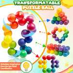 Sensory Autism Balls Toy for Toddler Kids, Airplane Travel Toys for Age 3-5 5-7 3-4 4-8 School Fidget Classroom Autistic Calm Down Treasure Prize Box Dementia Activities Easter Basket Stuffers Gifts