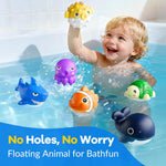 Funscape Kids Pool Diving Toy, Water Swimming Dive Game, Toddler Bath Toys | 6 Fish Cages 6 Floating Animals, Fun Swim Pool Game Outdoor Beach Lake Summer Party Gifts 3 4 5 6 7 8 10 12 Year Old Boy Girl