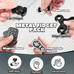 5 Pcs Fidget Toys Adults & Teen Metal Fidgets Spinner for Teens Boys Magnetic Slider Cool Gadgets Office Desk Toy Stress Relief Sensory Items Figette for Classroom Autism ADHD Anxiety Gifts