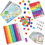 Numberblocks MathLink Cubes, 30 learning activities, counting blocks for kids, ages 3-5, preschool educational toys