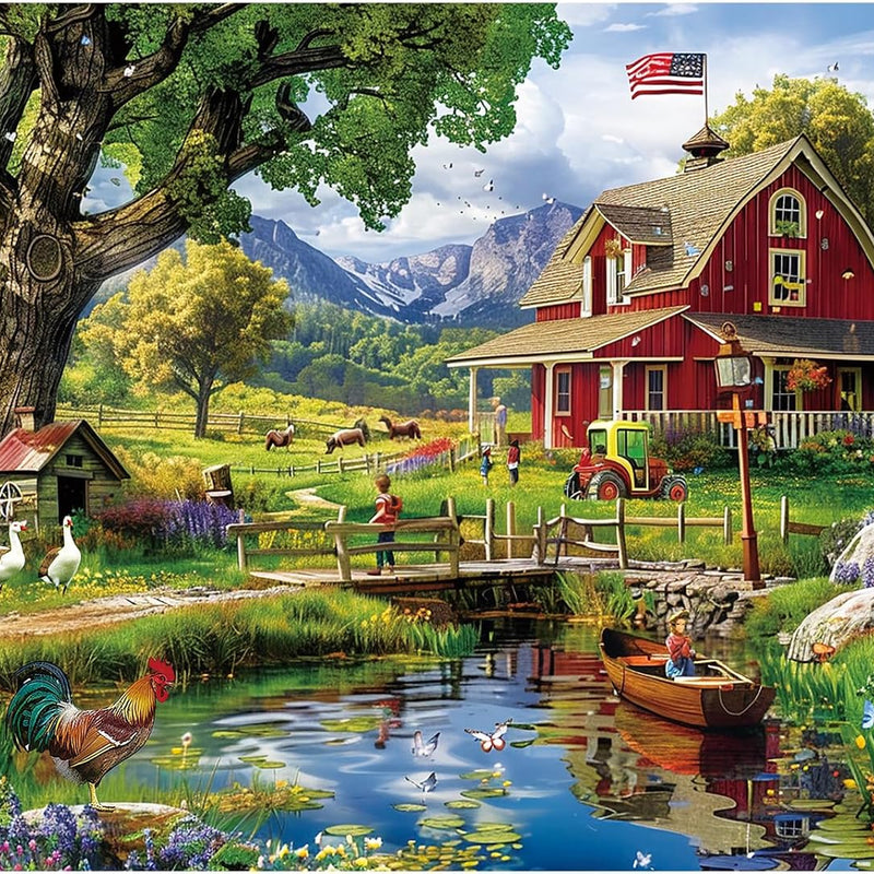 1000 Pieces Puzzle for Adults - Charming Paris Puzzle for Adults Children - Recycled Paper Jigsaw Puzzle 1000 Pieces - Fun and Challenging Family Game Great Gift Idea, Finished Size is 28 * 20 in