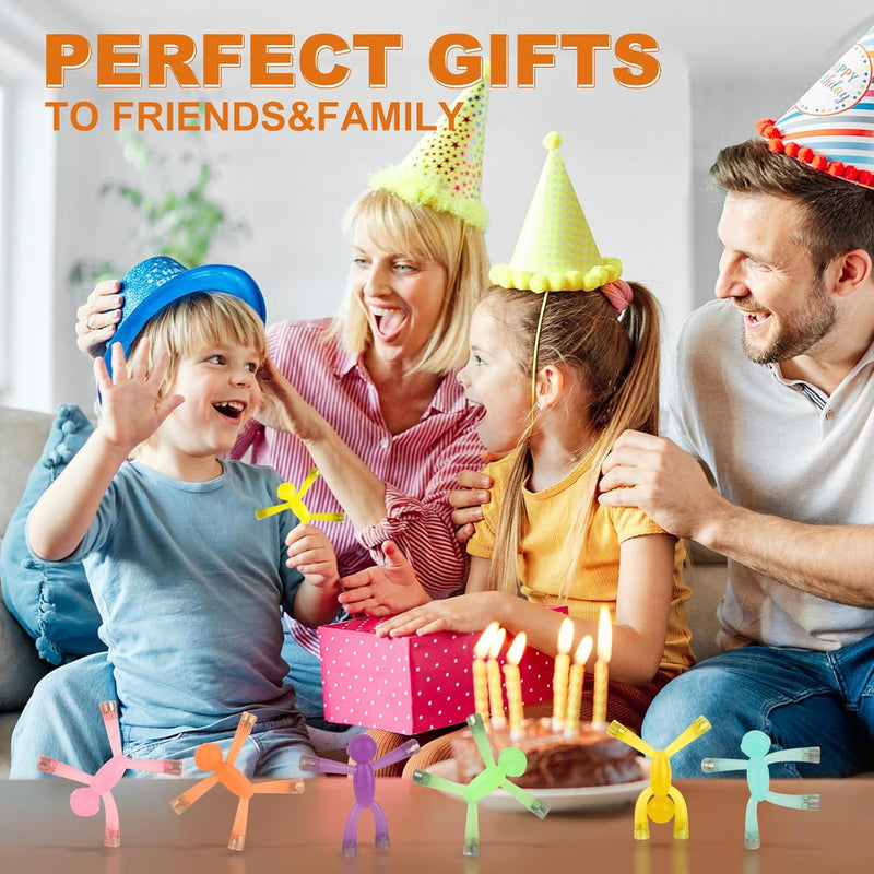 Laleay 6pcs Magnetic Toy Set for Kids, Teens, and Adults with Strong Magnets and Expressive Figures