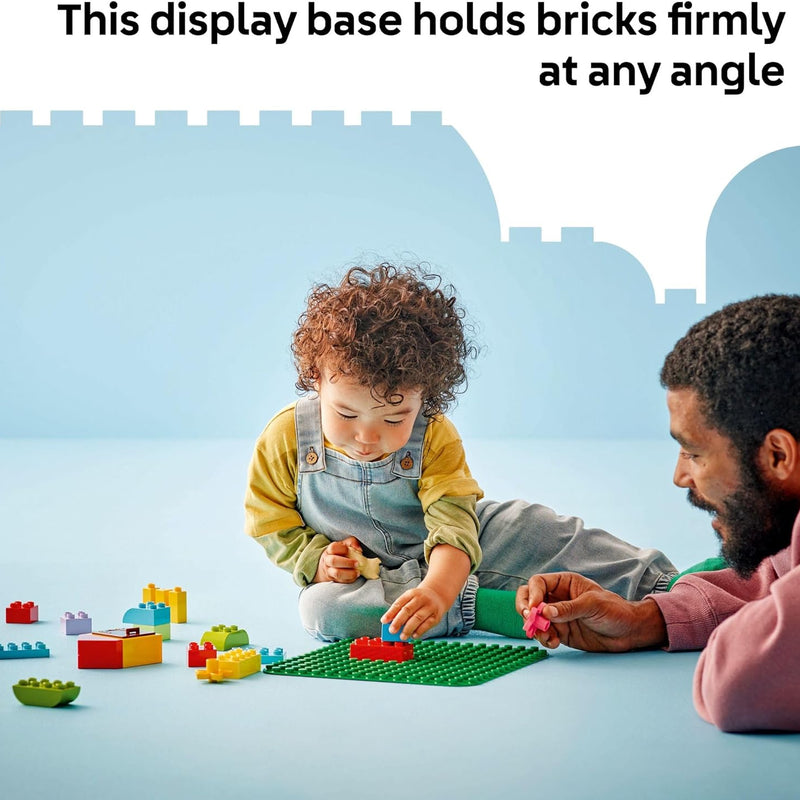 LEGO DUPLO Green Building Plate - 1.5+ Years Learning Toy for Toddlers and Preschool Kids, 10460 Green Base Plate