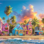 Puzzles for Adults 1000 Pieces, Romantic Street Scene Jigsaw Puzzle with 1:1 HD Poster, Perfect Interlocking No Dust, Stress Relief Ideal Gift for Family Games