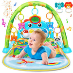 UMIKU Baby Play Mat Tummy Time Mat Gym Girl Activity Center, Pink Dinosaur | Play Mat For Babies Gifts Girl 0-6 6-12 Month, Music & Light Piano Play Gym Newborn Infant Gift, Baby Girl Newborn Essentials