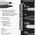 Sharpie Twin Tip Permanent Markers, Fine and Ultra Fine, Black, 4 Count