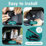 Baby Car Mirror for Rear Facing Seats (2 Pack) | Double award-winning, shatterproof and shakeproof baby car mirror with 360° rotation and clear convex view for newborn safety