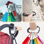 Stroller Hooks, 6.3" Large Stroller Clip, 2 Pack Stroller Hooks for Hanging Bags and Shopping, Stroller Accessories for Mommy, Large Carabiner