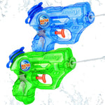 Mini Water Gun for Kids Toddler: 2 Pack Water Guns Soaker Squirts Blasters with Trigger for Boys Girls Bath Toys - Ideal Pool Toys Summer Outdoor Beach Fighting Play