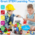 10 in 1 Electric STEM Toys for 5 6 7 8 9+ Year Old Boy Girl Birthday Gifts Educational Building Toys for Kids Ages 4-8 5-7 8-12 Stem Activities Construction Toy for Boys 6-8 8-10 Holiday Idea Gift