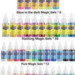 Kidisego Magic Water Elf Toy Kit, 40 Colors Aqua Fairy Water Gel Kit for Kids, Aqua Fairy kit with 24 Molds 10 Pack of Magic Powder, Crate Your Own Water Pets Craft Kits for Kids