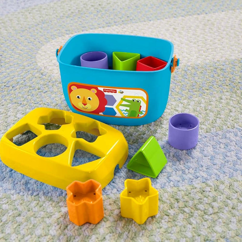 Fisher-Price Stacking Toy Baby's First Blocks Set for Sorting, Stacking & Dropping, Ages 6+ Months