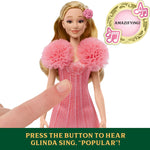 Mattel Wicked Singing Glinda Fashion Doll & Accessories, Posable with Movie-Inspired Look & Removable Outfit, Sings “Popular”