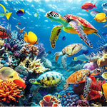 500 Piece Puzzle for Adults, Turtle Jigsaw Puzzles, Sea Animals Puzzles 500 Pieces, Birthday and Barious Holiday Party for Family Adult, Funny Puzzle for Adults, 20.5x15 in