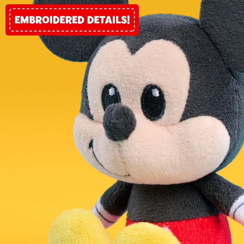 Disney Classics Perch’d 4.75-inch Shoulder Plush Mickey Mouse Stuffed Animal, Wearable Plushie, Soft Toy for Fans, Girls, Boys, Kids, Ages 3 and Up by Just Play