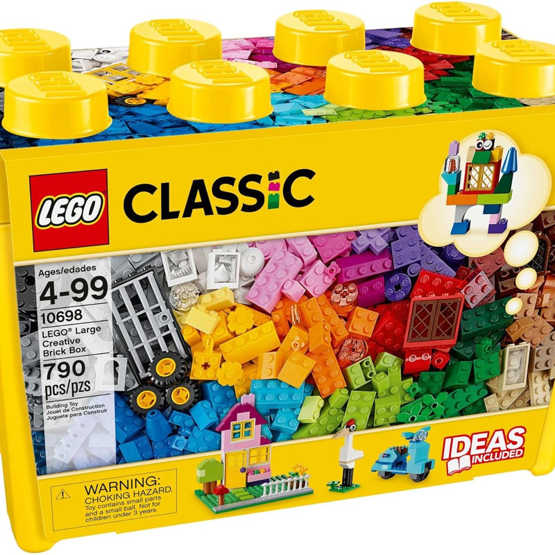 LEGO Classic Large Creative Brick Box 10698, Toy Storage Solution for Home or Classrooms, Kids Building Toy