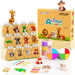 Aestd-ST Air Dry Clay Kit - Animal Theme, Modeling Clay for Kids | DIY Magic Clay with Sculpting Tools and Tutorials, 12 Boxes Molding Clay, Soft & Non-Sticky, Arts and Crafts Gift for Kids