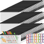 YOPCDJ 24 Pack Mesh Zipper Pouch Bags Small, Zipper Pencil Pouches, 9.2 x 4.7 in Clear Pencil Pouch Bulk, Pencil Bags with Zipper for Travel Storage, Black