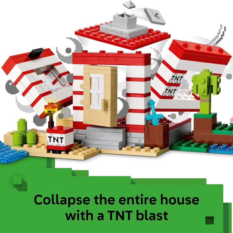 LEGO Minecraft 21275 TNT Jungle House Building Toy for kids 8+